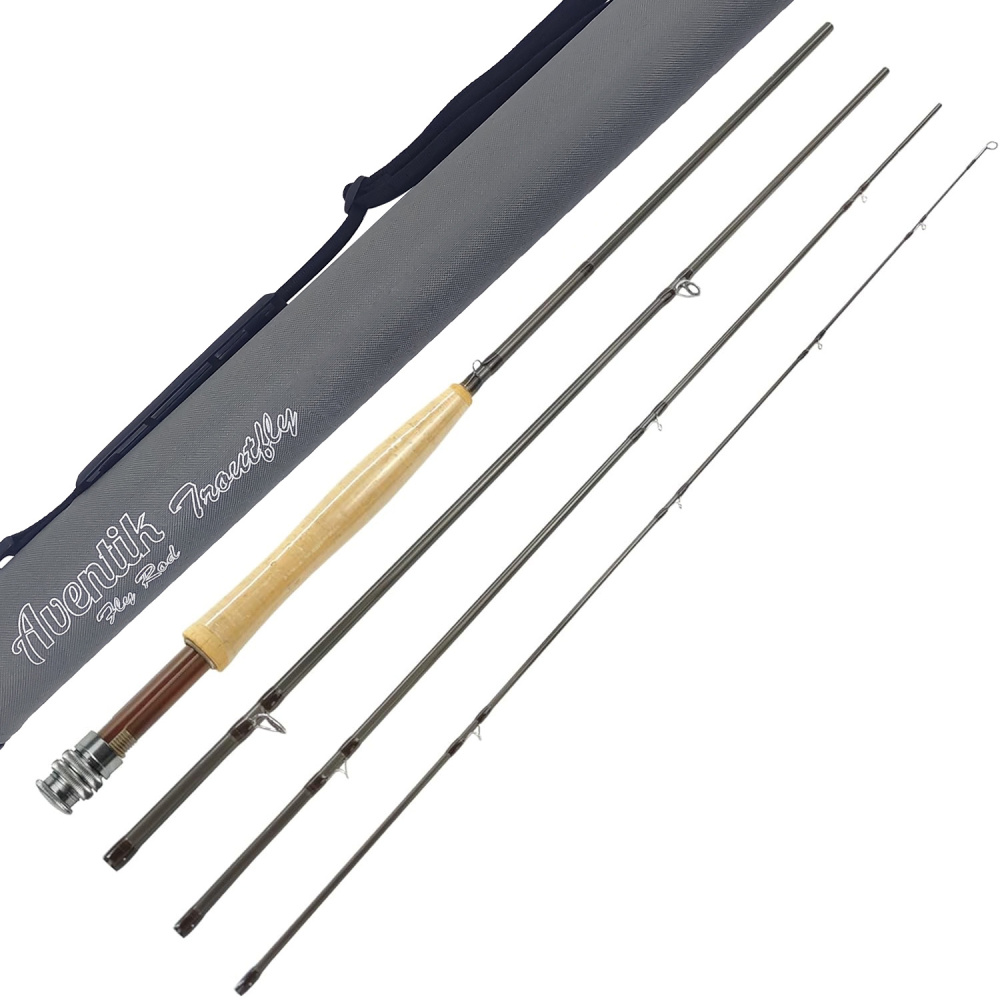 Aventik Fly Fishing Rods Z European Master Design Wild Trout Ultra Fast TroutFly 9’ LW4, LW5, LW6, 9’LW5/6 and 9’6” LW6/7, All in 4 Pieces Ultra Fast