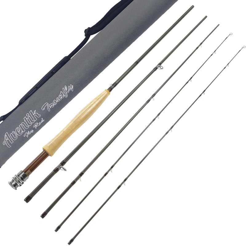 Aventik Fly Fishing Rods Z European Master Design Wild Trout Ultra Fast TroutFly 9’ LW4, LW5, LW6, 9’LW5/6 and 9’6” LW6/7, All in 4 Pieces Ultra Fast
