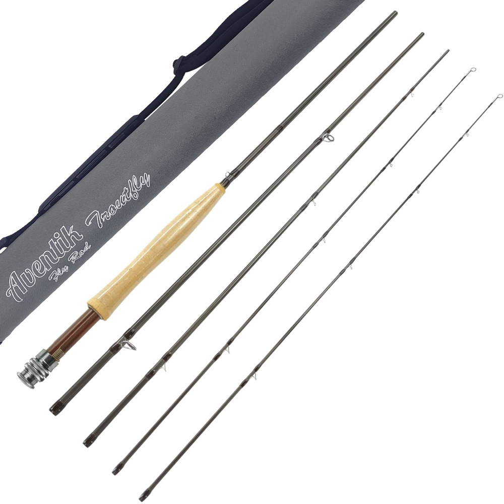 Aventik Fly Fishing Rods Z European Master Design Wild Trout Ultra Fast TroutFly 9’ LW4, LW5, LW6, 9’LW5/6 and 9’6” LW6/7, All in 4 Pieces Ultra Fast