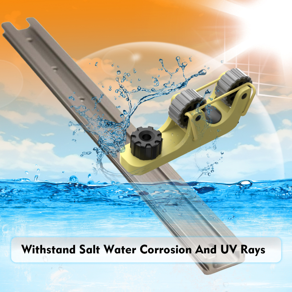 Aventik 2 PCS Kayak Paddle Holder Kayak Track Mount Accessories for Holding Standard Paddle, Kayak Oar Holder Kayak Rail Accessories for Fishing Kayak