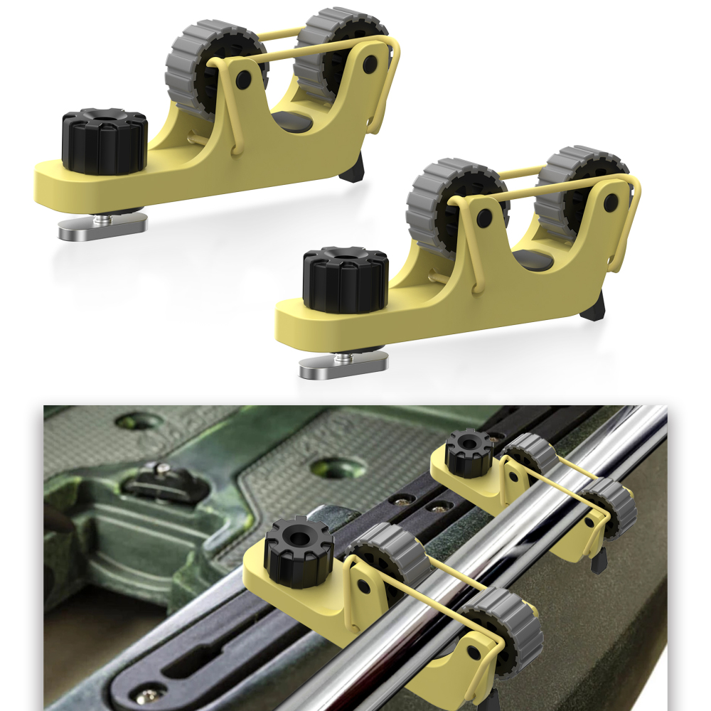 Aventik 2 PCS Kayak Paddle Holder Kayak Track Mount Accessories for Holding Standard Paddle, Kayak Oar Holder Kayak Rail Accessories for Fishing Kayak