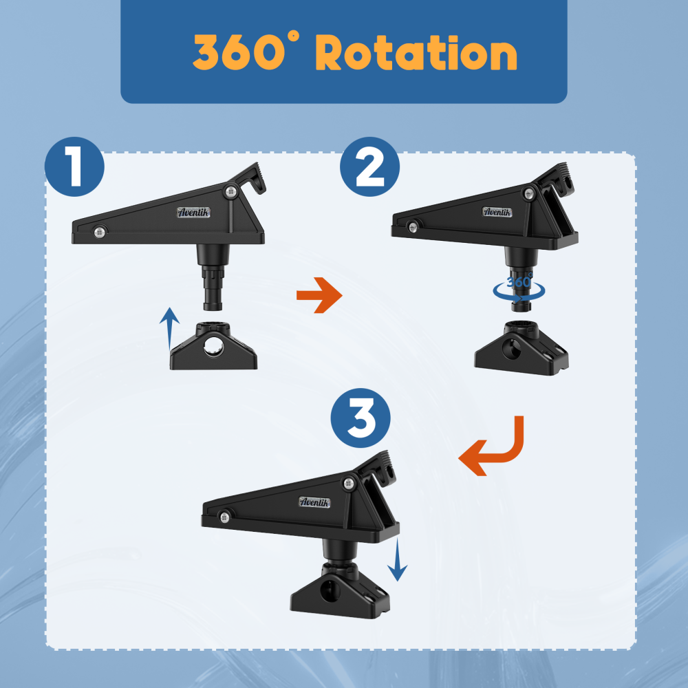 Kayak Anchor Lock System with Side Deck Mount - Durable, Easy-to-Use Anchor Lock for Small Boats and Kayaks, Single-Handed Operation, Versatile Installation