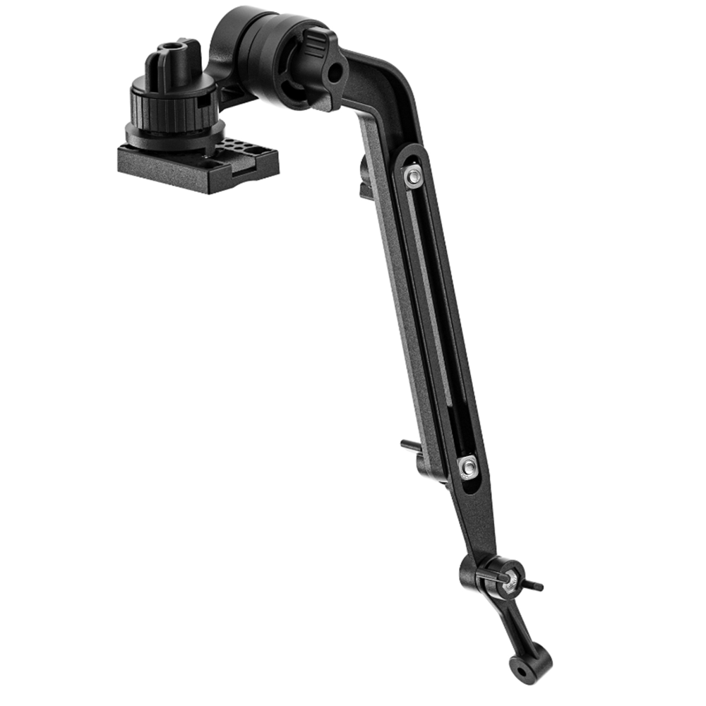 Universal Kayak Transducer Mount Arm Adjustable 9–14”, Tool-Free Installation Saltwater-Resistant, Compatible with Garmin Lowrance Humminbird Fish Finder