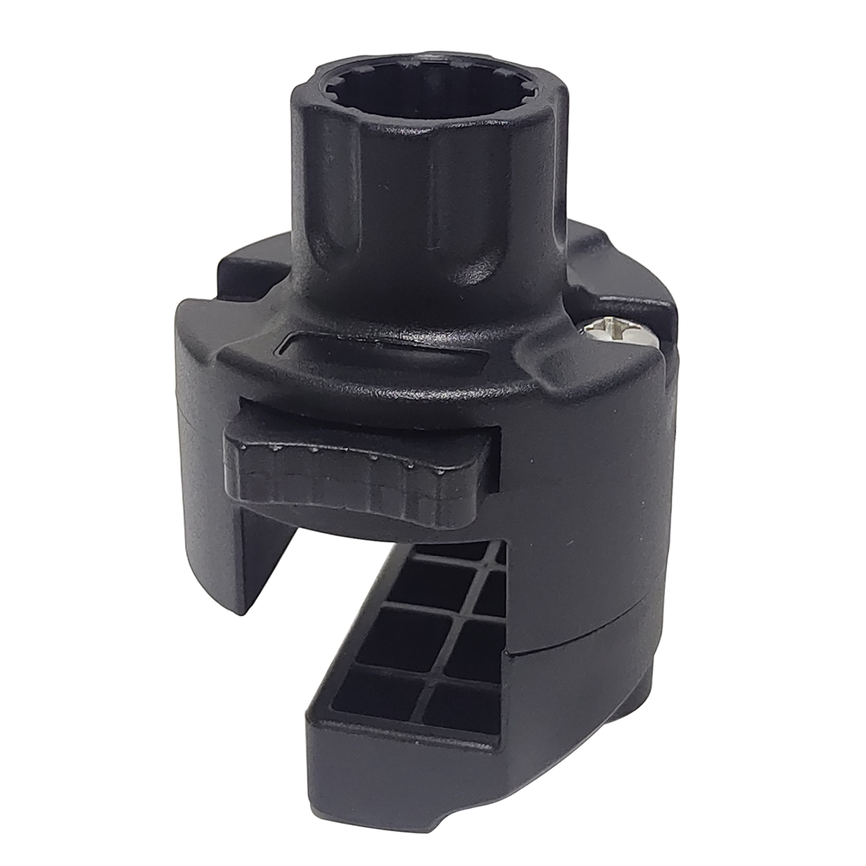 Square Rail Mount for 1-1/4" Square Tube, Compatible with Scotty Post Mount Rod Holders Ideal for Pontoon Boats
