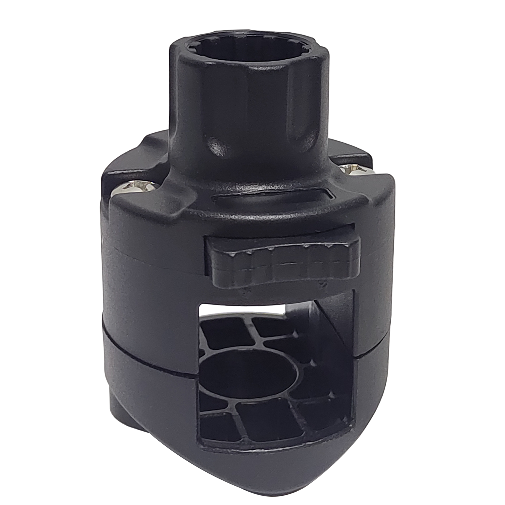 Square Rail Mount for 1-1/4" Square Tube, Compatible with Scotty Post Mount Rod Holders Ideal for Pontoon Boats