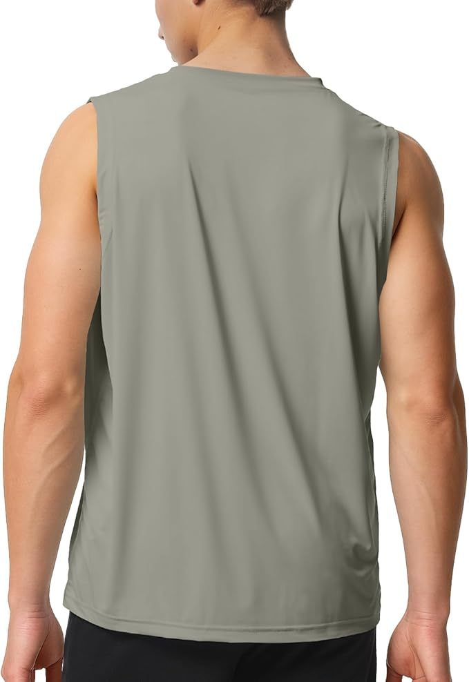 Riverruns Men's Sleeveless Tank Tops Quick Dry Workout Shirts for Gym Fitness Running Beach Swim #1901
