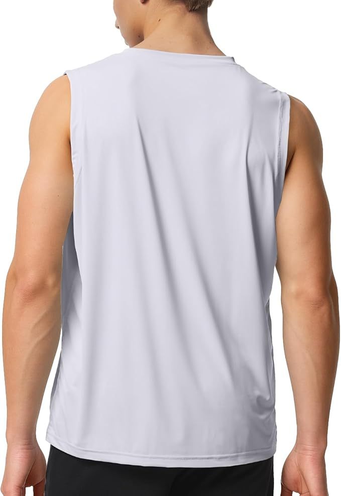 Riverruns Men's Sleeveless Tank Tops Quick Dry Workout Shirts for Gym Fitness Running Beach Swim #1901