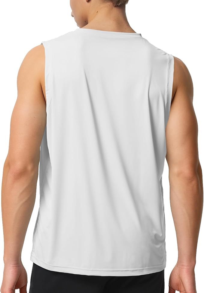 Riverruns Men's Sleeveless Tank Tops Quick Dry Workout Shirts for Gym Fitness Running Beach Swim #1901