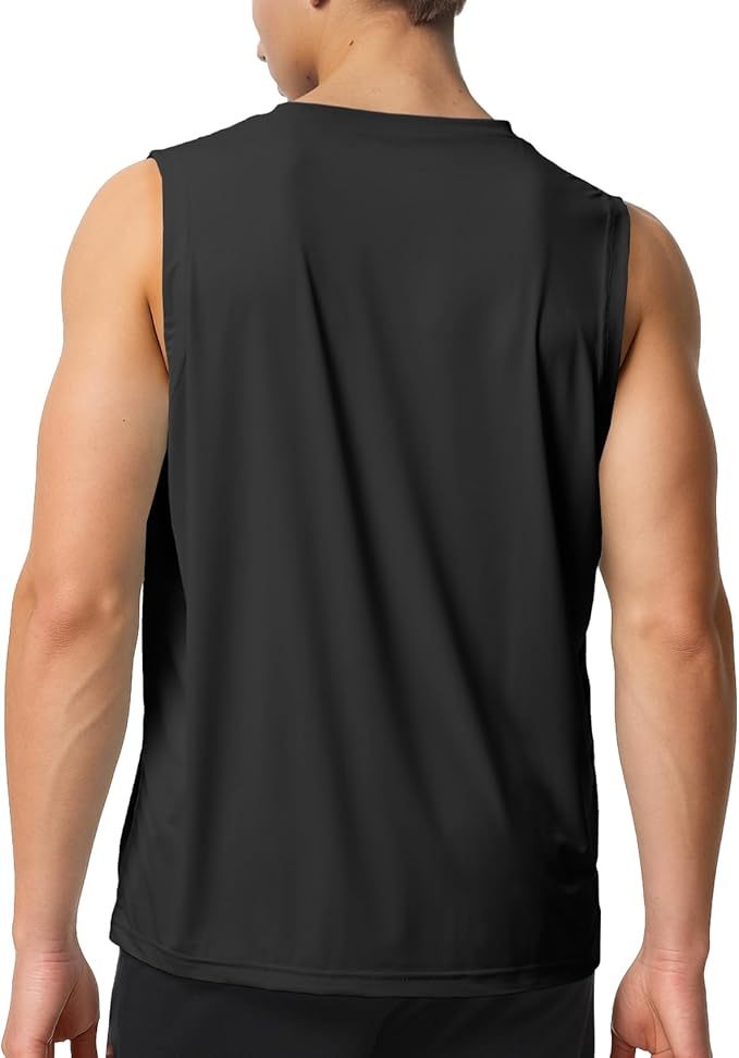Riverruns Men's Sleeveless Tank Tops Quick Dry Workout Shirts for Gym Fitness Running Beach Swim #1901