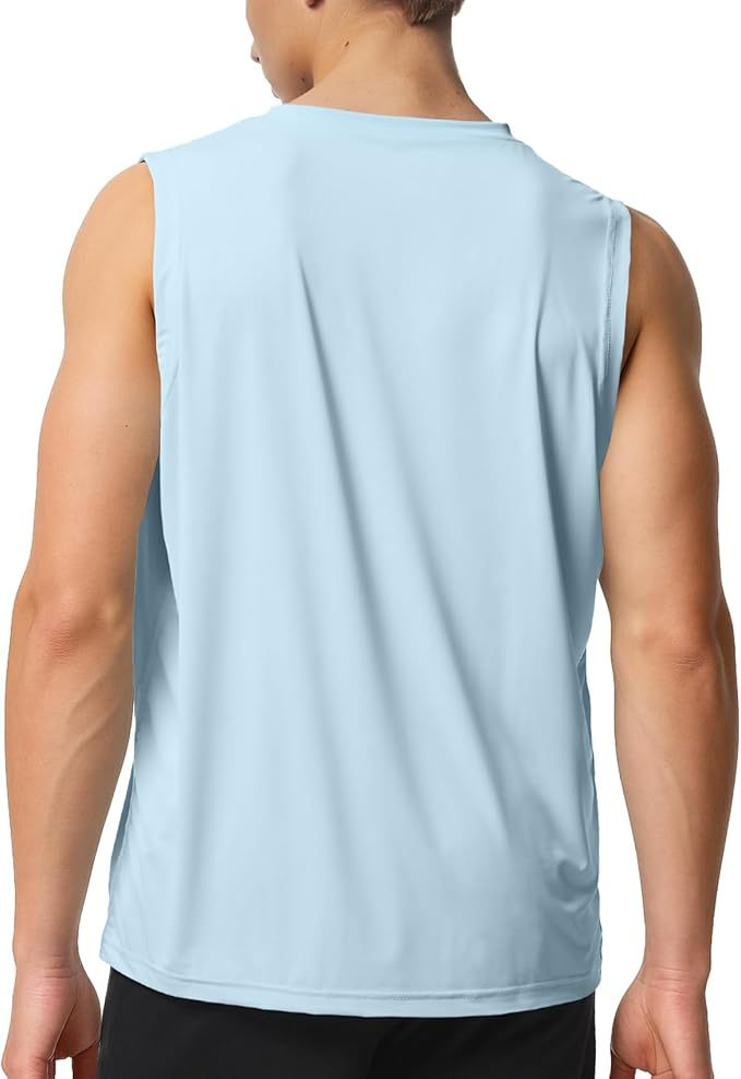 Riverruns Men's Sleeveless Tank Tops Quick Dry Workout Shirts for Gym Fitness Running Beach Swim #1901