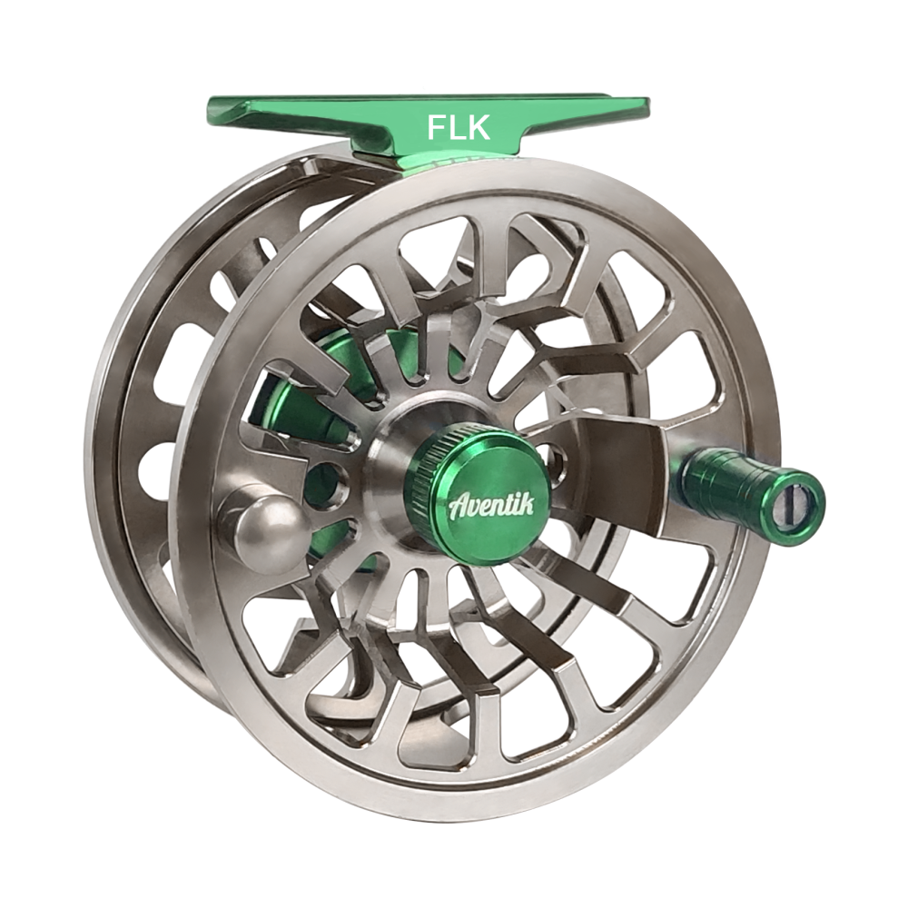 Aventik FLK II Fly Fishing Reel Aluminum Trout 3/5, 5/7, 7/9wt Large Arbor Freshwater Fly Reel