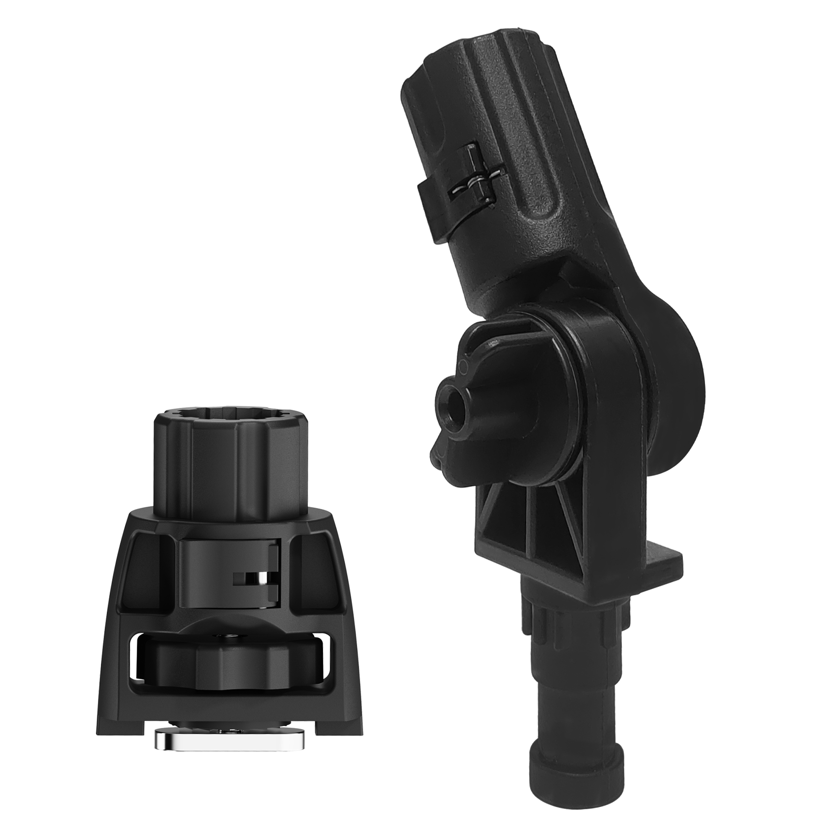 Kayak Extended Adapter, Adjustable Gear Head Adapter Kit with Anti-Rotation Locking Track Base for Rod Holders & Accessories