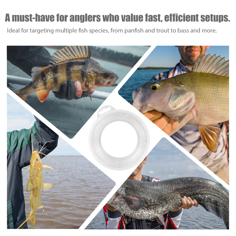 Eupheng Pre-Tied Dropper Loop Fishing Rig, 18" Spacing, 5.5" Loop Size, Ideal for Saltwater & Freshwater Fishing, 20lb-80lb Line Options