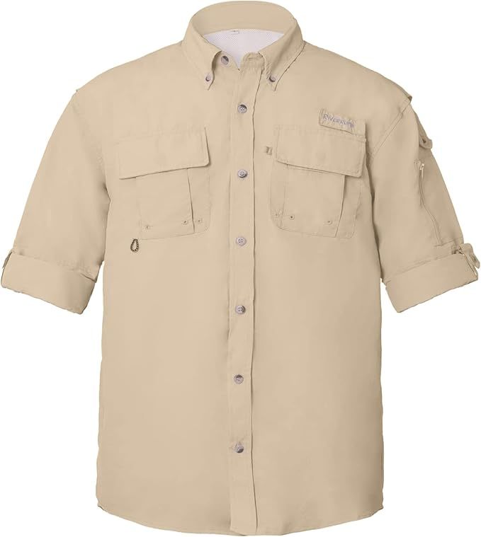 Riverruns UPF 50+ Men's Fishing Shirts, Long Sleeve UV Protection Shirts, Water-Repellent for Hiking, Fishing, Camping