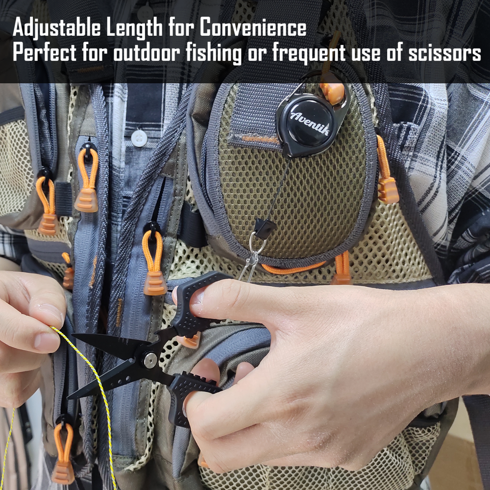 Eupheng 4.7" Pro Fishing Scissors for Braided Line Mono Fluorocarbon with Zinger Retractor Clip Dual Serrated Titanium Coating Blades for Non-Slip Grip Multifunction Fishing Shears with Bottle Opener