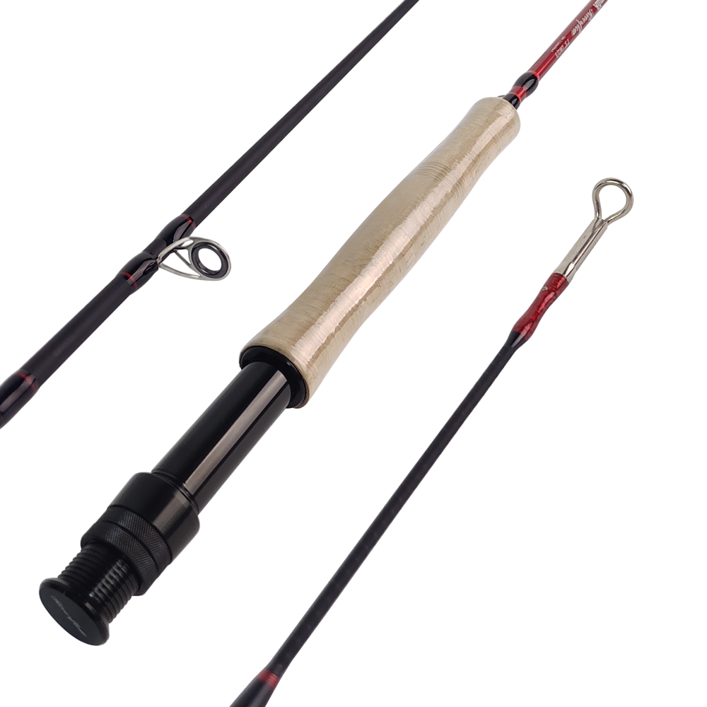 Aventik Fly Fishing Riverflow Series with Tube, 3-Piece (0/1wt, 2/3wt) & 4-Piece (3/4wt, 5/6wt), Carbon Fiber Fast Action Ultra-Portable Travel Fly Rod
