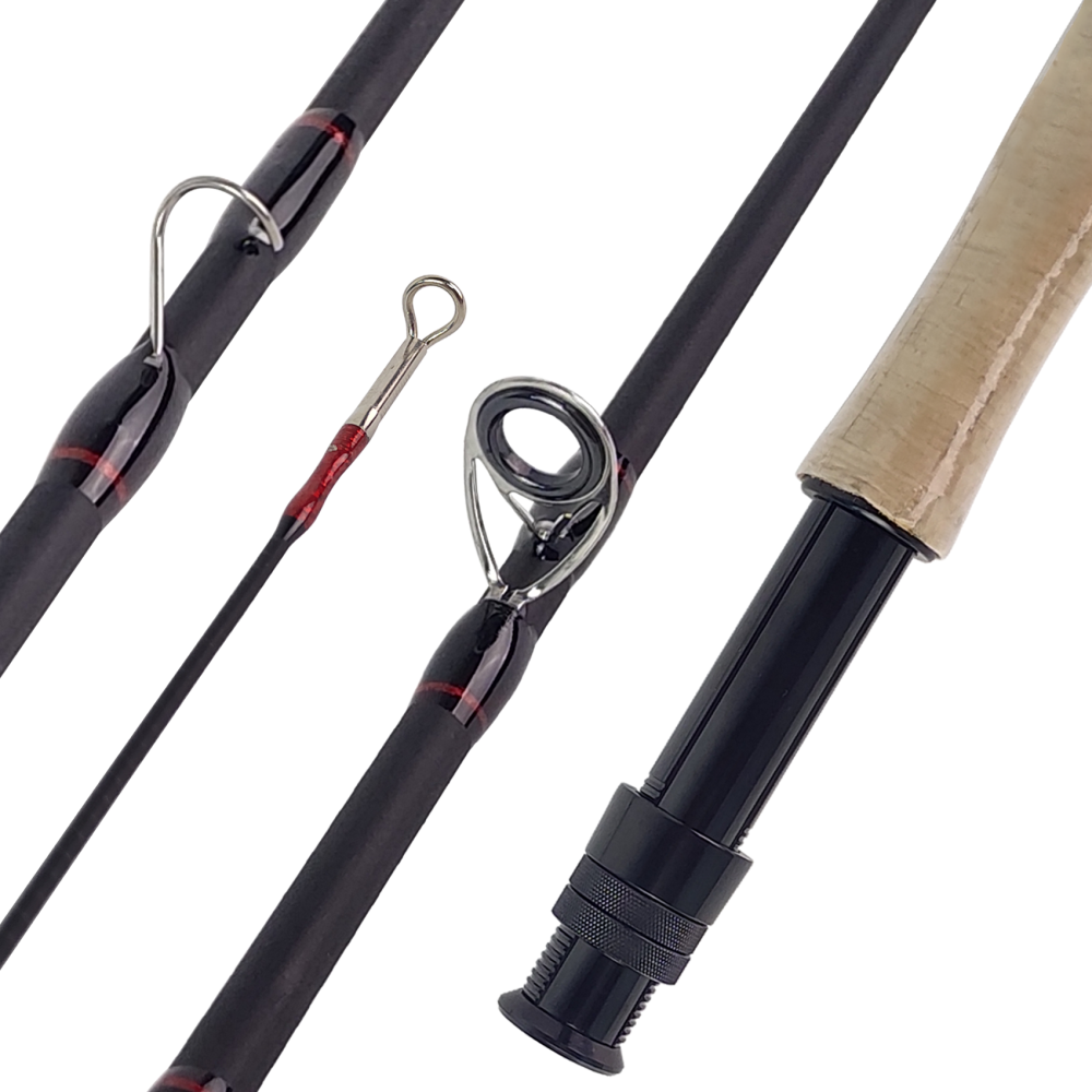 Aventik Fly Fishing Riverflow Series with Tube, 3-Piece (0/1wt, 2/3wt) & 4-Piece (3/4wt, 5/6wt), Carbon Fiber Fast Action Ultra-Portable Travel Fly Rod
