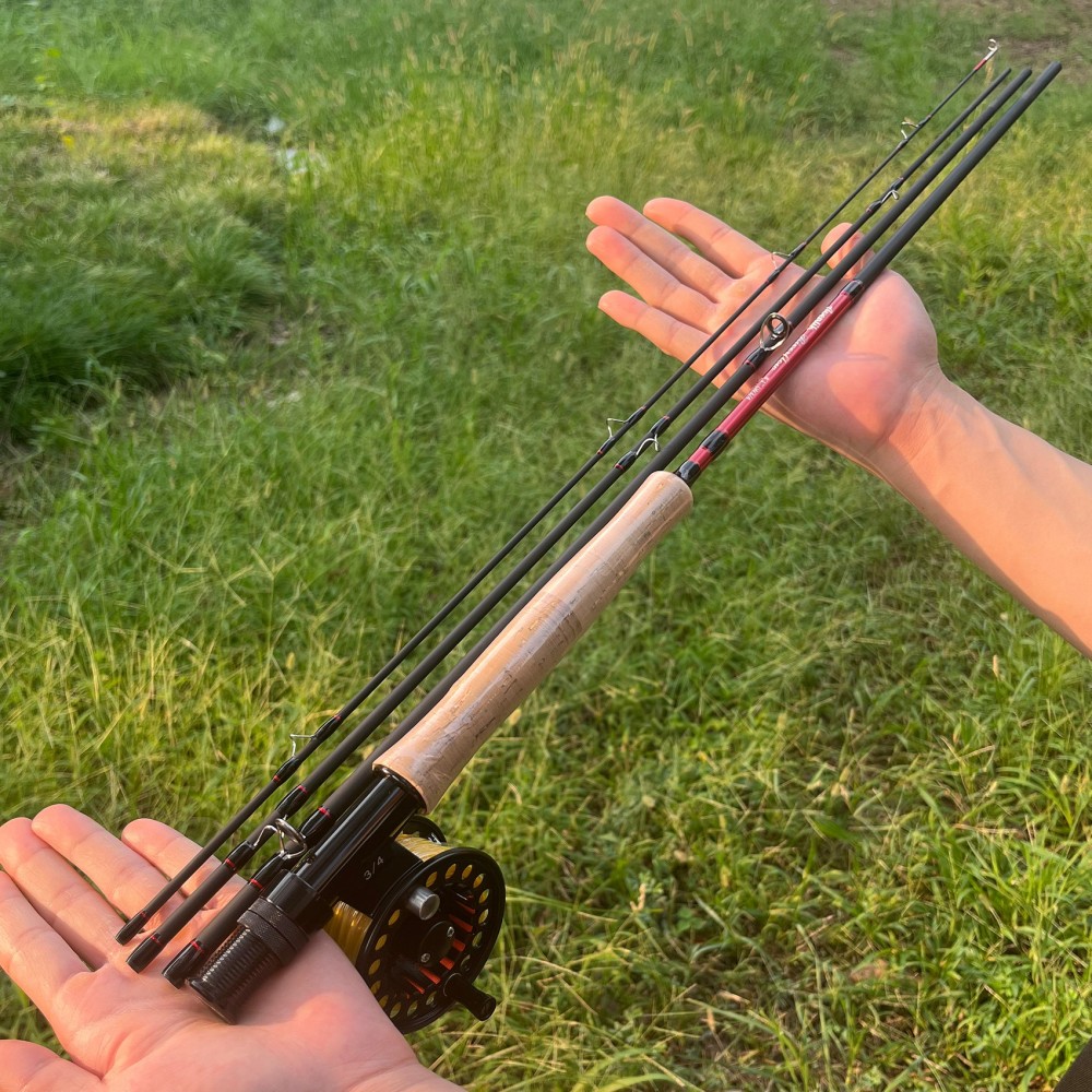 Aventik Fly Fishing Riverflow Series with Tube, 3-Piece (0/1wt, 2/3wt) & 4-Piece (3/4wt, 5/6wt), Carbon Fiber Fast Action Ultra-Portable Travel Fly Rod