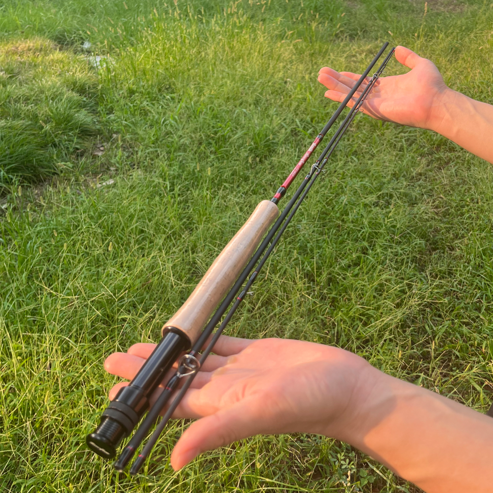 Aventik Fly Fishing Riverflow Series with Tube, 3-Piece (0/1wt, 2/3wt) & 4-Piece (3/4wt, 5/6wt), Carbon Fiber Fast Action Ultra-Portable Travel Fly Rod