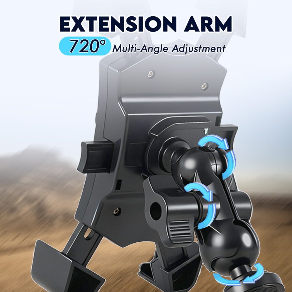 Kayak Phone Holder Mount Quick Install Auto Lock, 360°Adjustable Kayak Phone Holder Compatible with 4.7-7 Inch Phones Kayak Rail Accessories