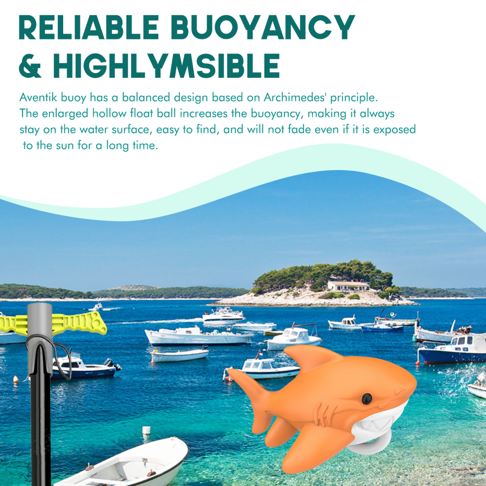 Shark-Shaped Floating Anchor Marker Buoy High-Visibility & Durable PVC Anchor Float for Kayaks, Boats & Jet Skis – Lightweight & Easy to Use Prevents Anchor Accidents in Shallow Water