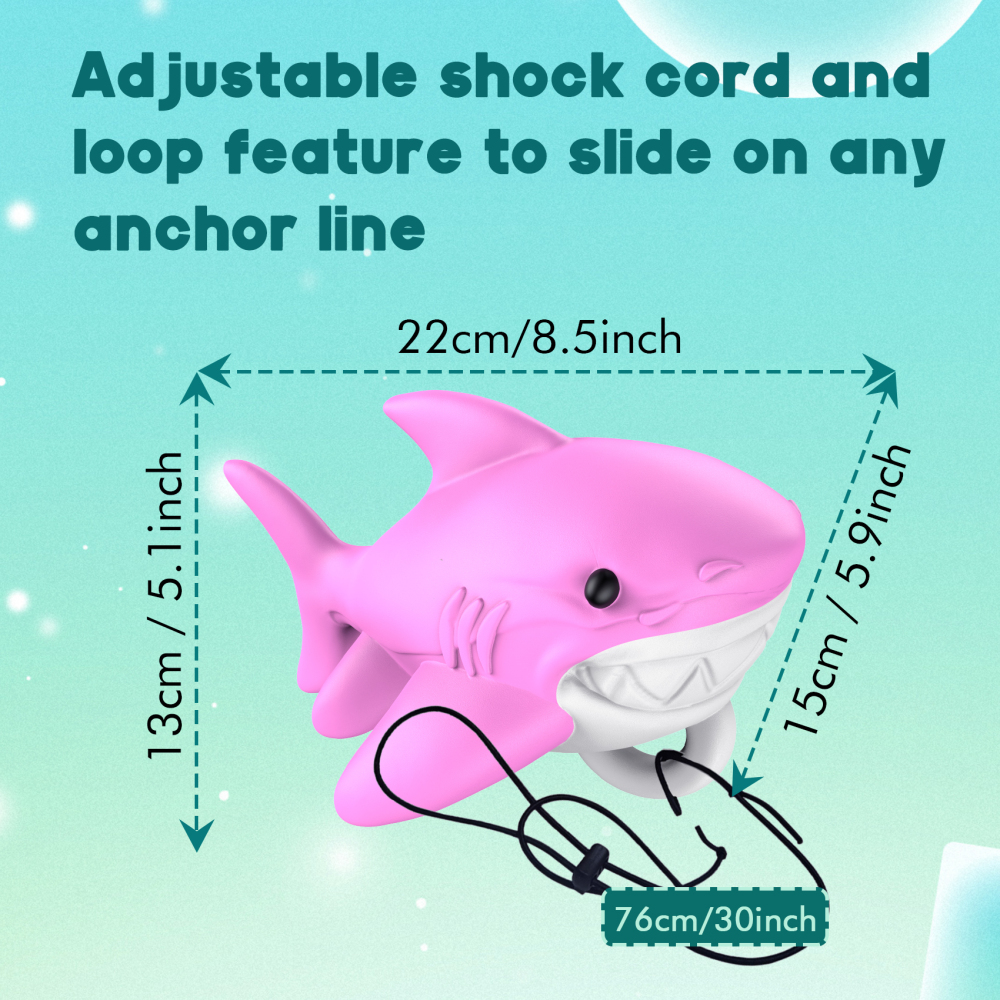 Shark-Shaped Floating Anchor Marker Buoy High-Visibility & Durable PVC Anchor Float for Kayaks, Boats & Jet Skis – Lightweight & Easy to Use Prevents Anchor Accidents in Shallow Water