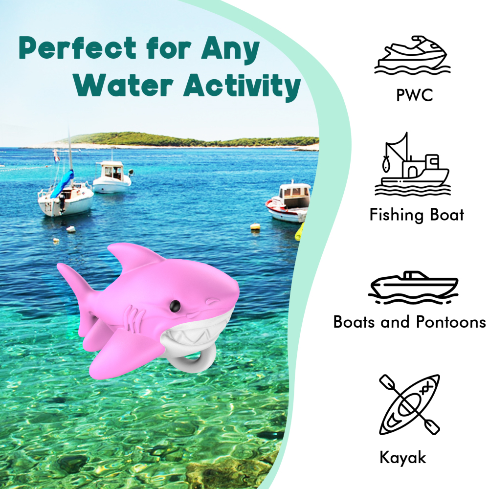 Shark-Shaped Floating Anchor Marker Buoy High-Visibility & Durable PVC Anchor Float for Kayaks, Boats & Jet Skis – Lightweight & Easy to Use Prevents Anchor Accidents in Shallow Water