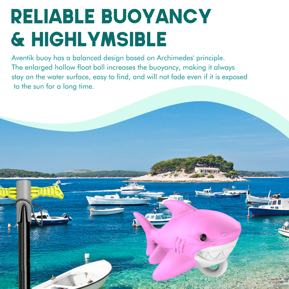 Shark-Shaped Floating Anchor Marker Buoy High-Visibility & Durable PVC Anchor Float for Kayaks, Boats & Jet Skis – Lightweight & Easy to Use Prevents Anchor Accidents in Shallow Water