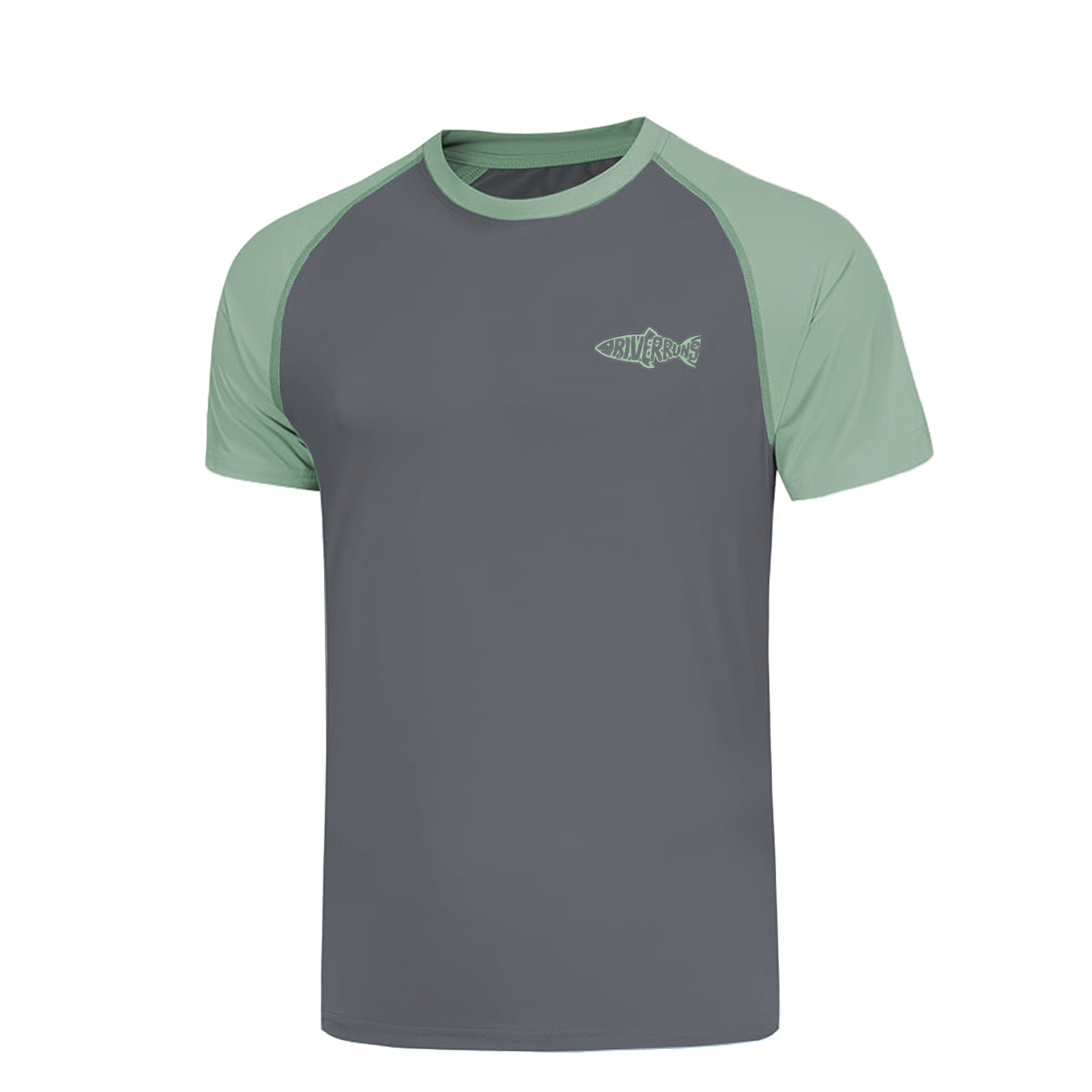 Riverruns UPF 50+ Sun Protection Rash Guard T Shirt Ice-Cool Quick Dry Swim Shirt Fishing Shirt Sports Shirt