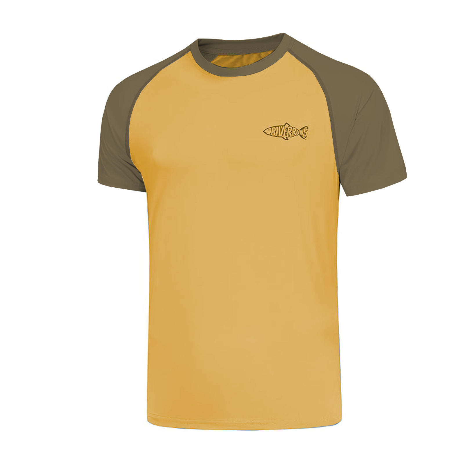 Riverruns UPF 50+ Sun Protection Rash Guard T Shirt Ice-Cool Quick Dry Swim Shirt Fishing Shirt Sports Shirt