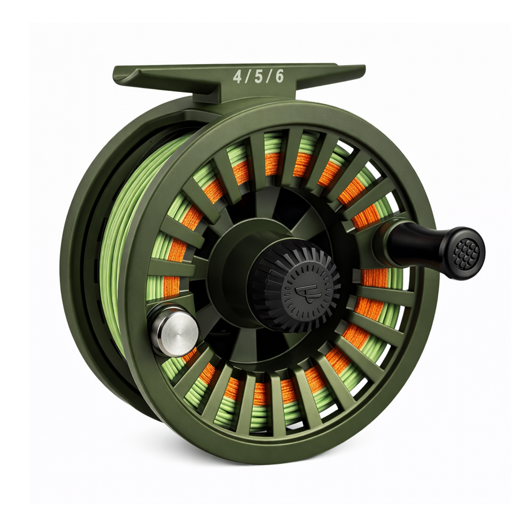 Aventik RYON Reinforced Nylon Large Arbor Fly Reel with Line–Center Disc Drag, Lightweight Fly Fishing Reel 4/5/6wt