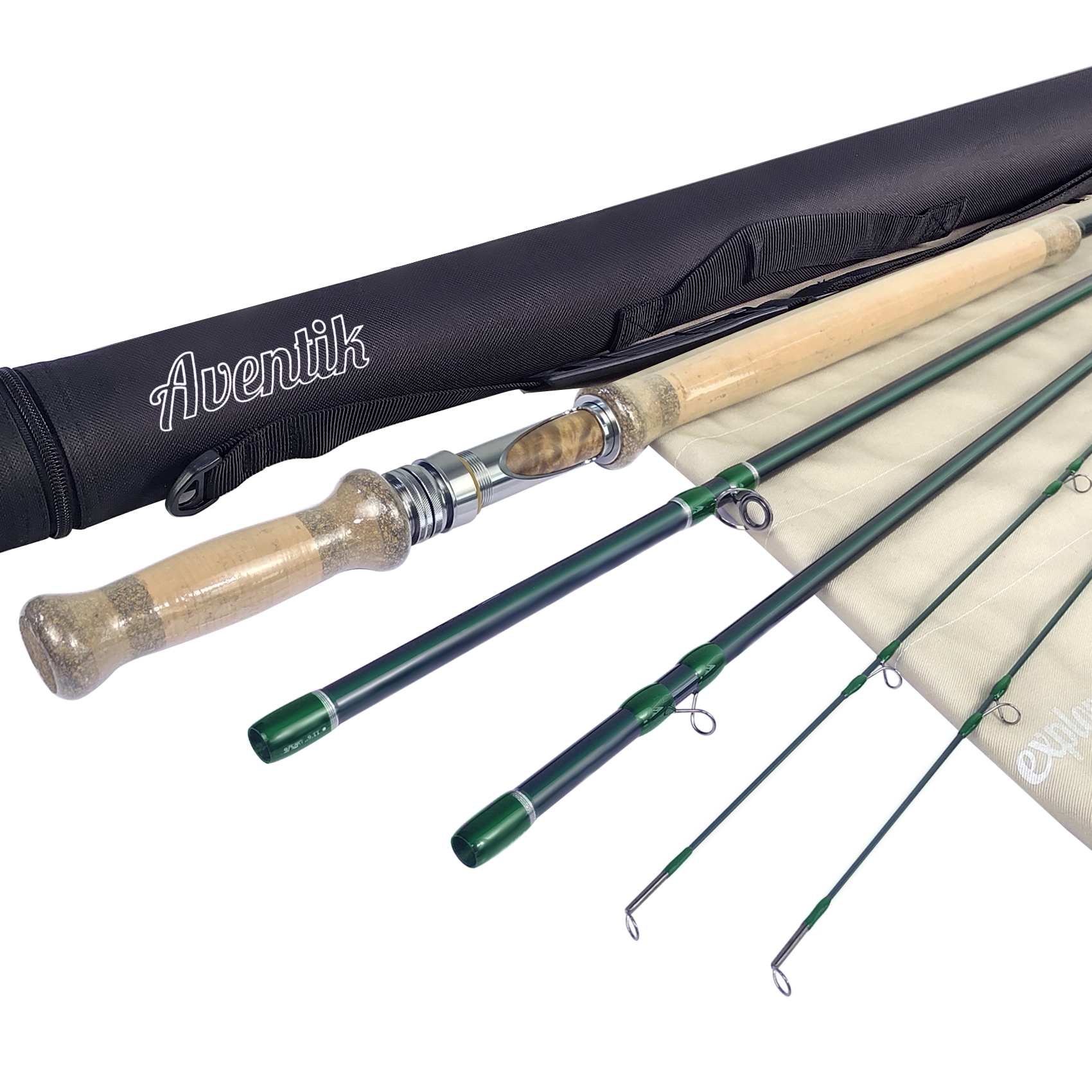 Aventik Steelhead Explorer Switch Fly Rod, 46T Nano Carbon, 11'6'' Fast Action Hybrid Power, Oregon Series