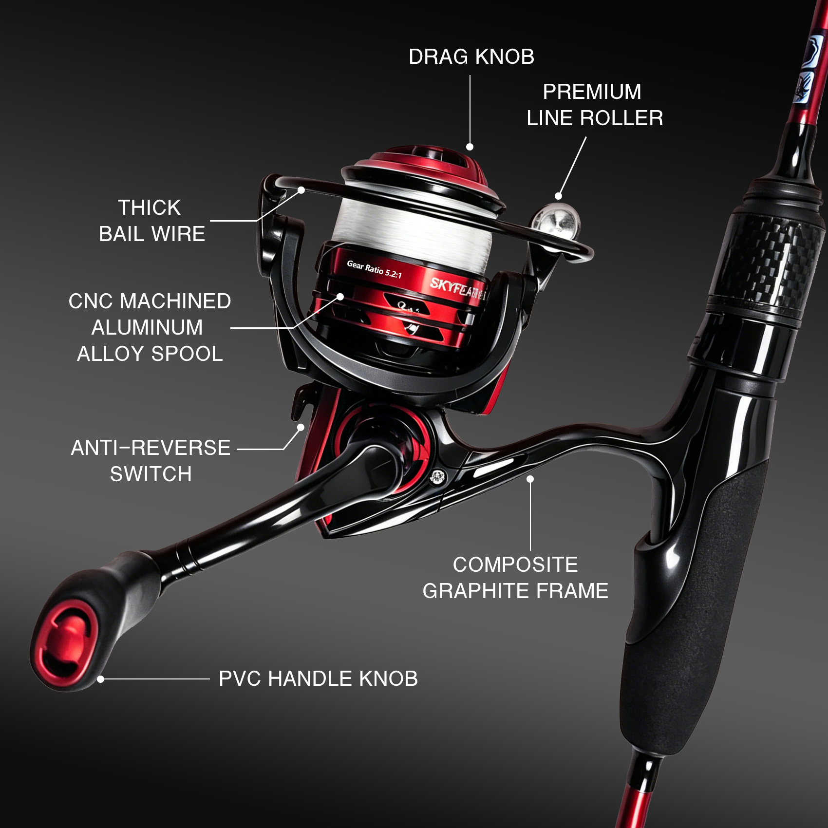 Aventik Aerospin Ultralight Spinning Rod,6’0” 6’6”,Ultra Light Fishing Rod Fast Action 2 Piece, Sensitive Carbon Fiber Rod for Trout Crappie Panfish, Stream River Lake