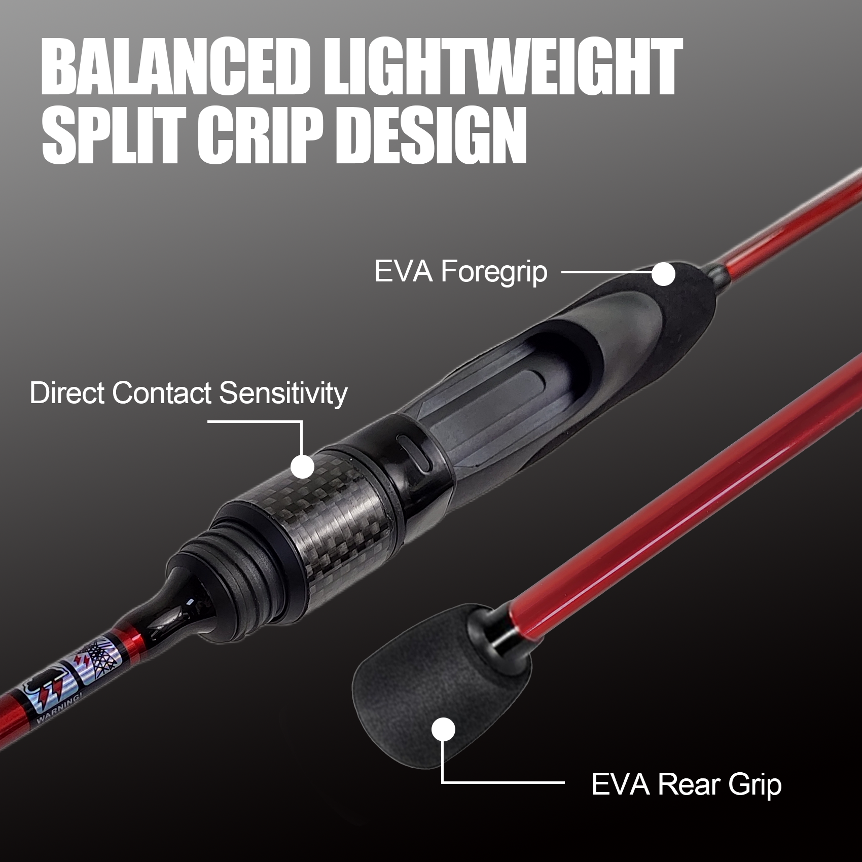 Aventik Aerospin Ultralight Spinning Rod,6’0” 6’6”,Ultra Light Fishing Rod Fast Action 2 Piece, Sensitive Carbon Fiber Rod for Trout Crappie Panfish, Stream River Lake