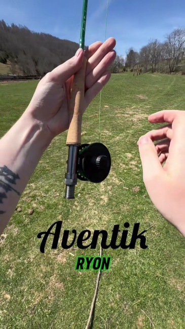 Aventik RYON Reinforced Nylon Large Arbor Fly Reel with Line–Center Disc Drag, Lightweight Fly Fishing Reel 4/5/6wt