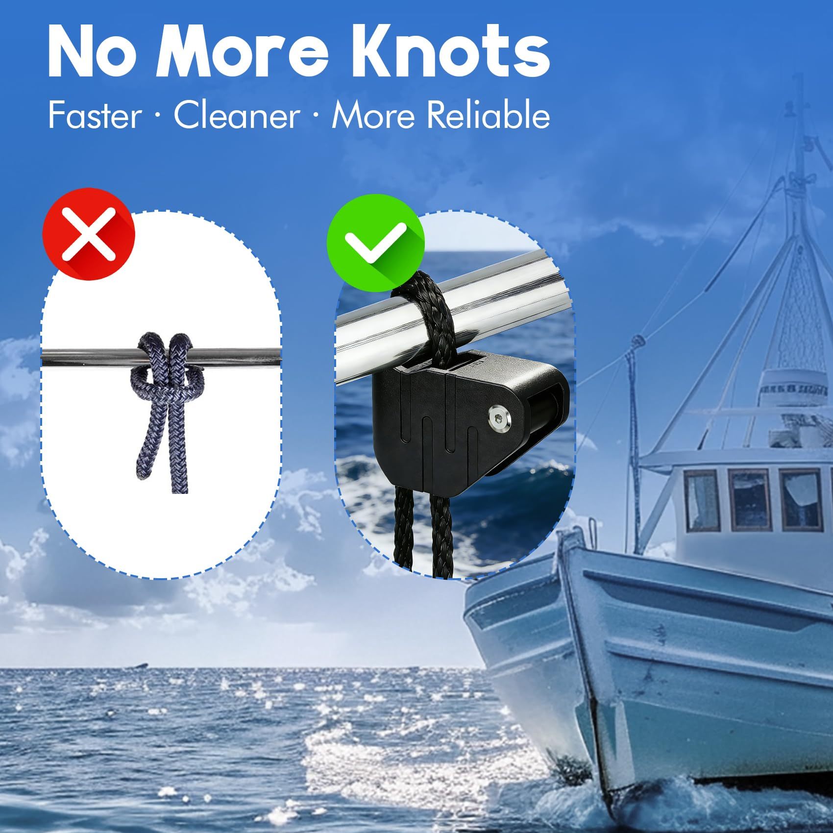 oat Fender Clips Quick Release Adjustable Boat Fender Hanger for Rails and Cleats, Boat Bumper Holder Adjuster for Pontoon and Dock Protection