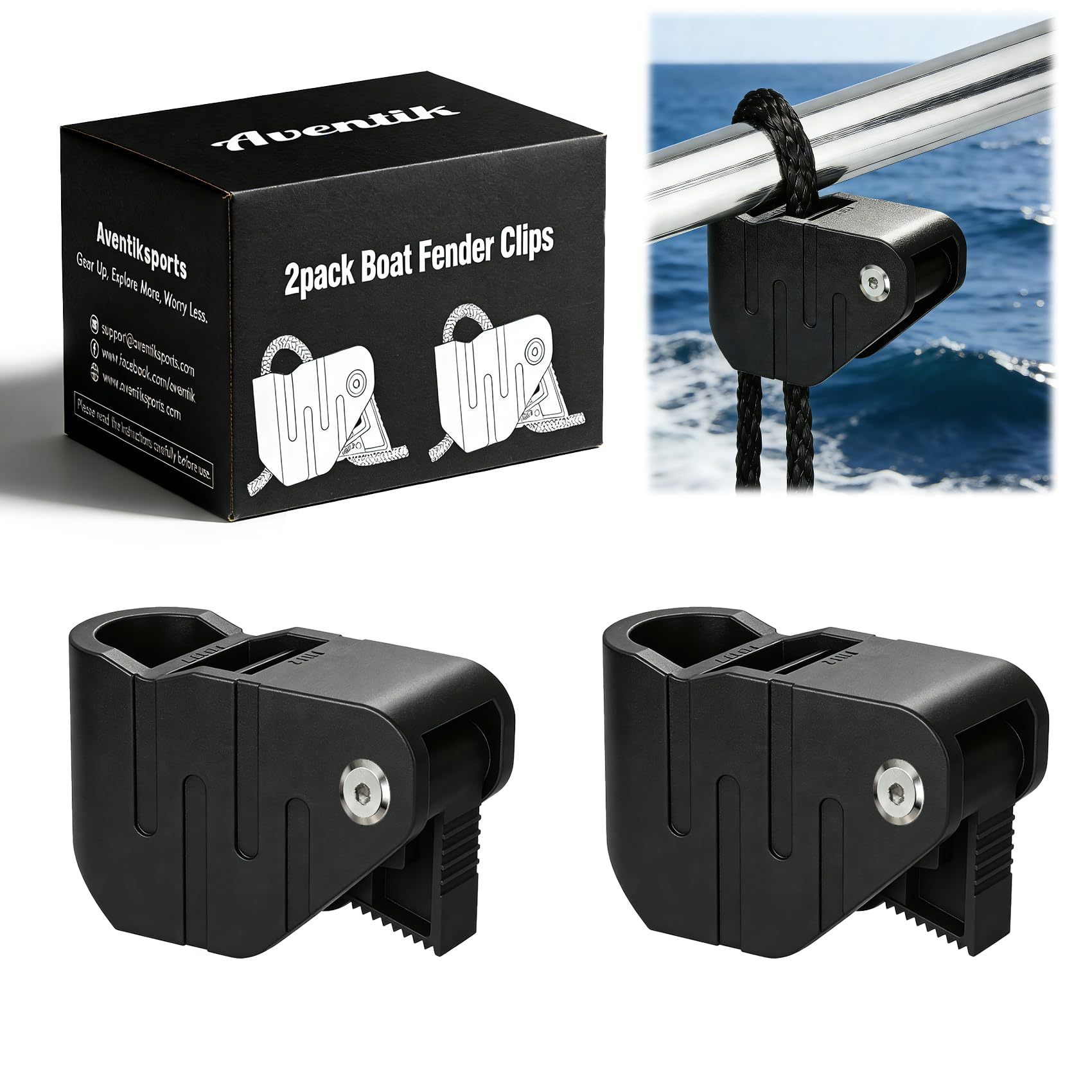 oat Fender Clips Quick Release Adjustable Boat Fender Hanger for Rails and Cleats, Boat Bumper Holder Adjuster for Pontoon and Dock Protection
