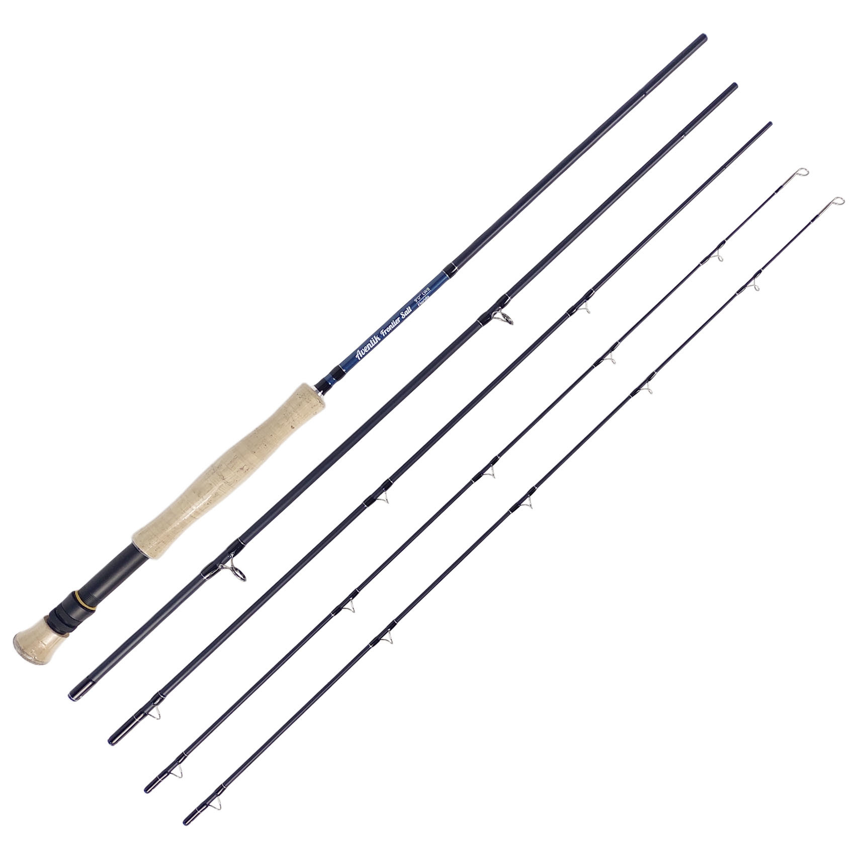 Aventik Frontier Saltwater Fly Rod, IM12 Carbon, 4-Piece, 2 Tips, Fast action