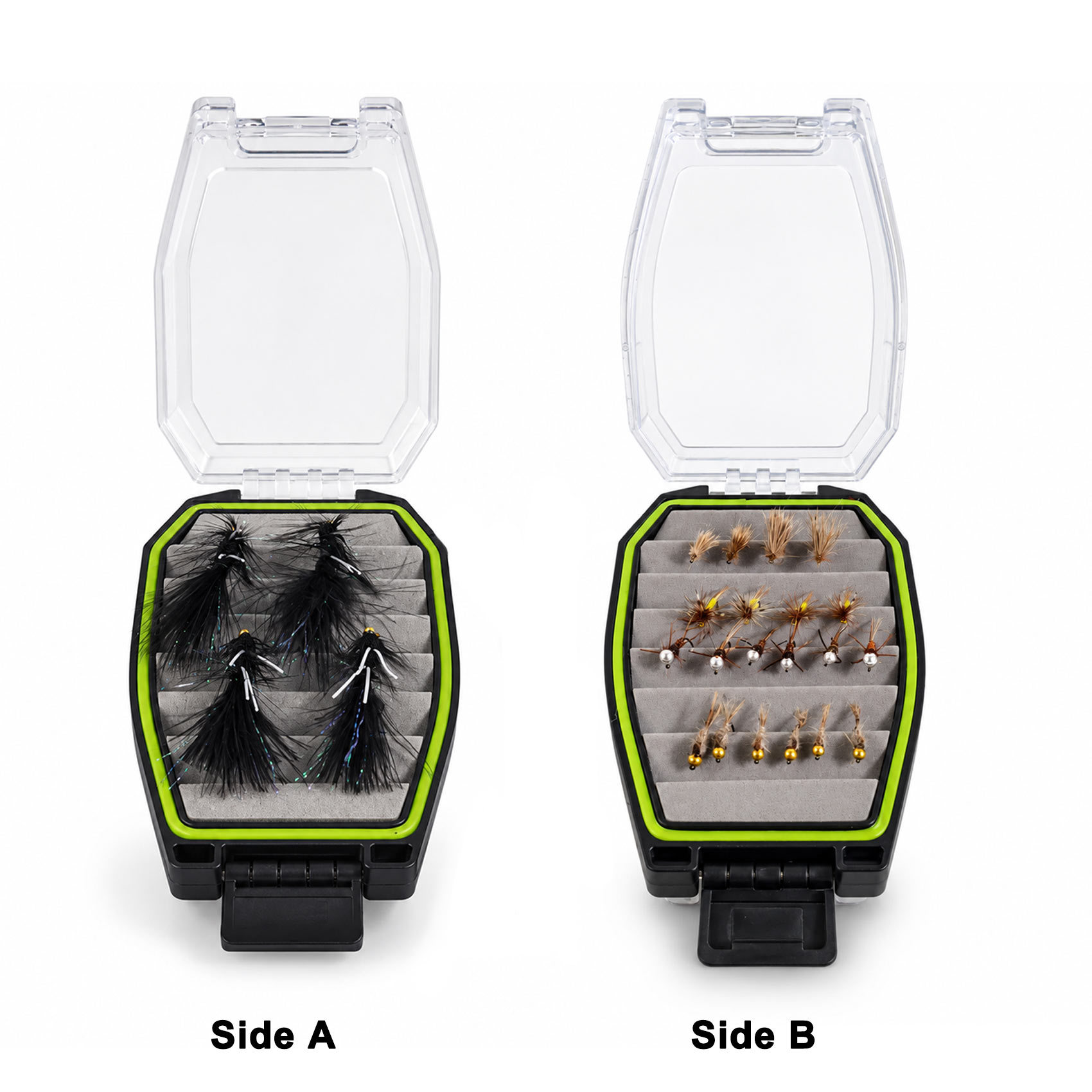 Aventik Trout Flies Set, 24PCS Nymph Dry Fly Streamer Collection for Trout Bass Salmon Freshwater Fishing