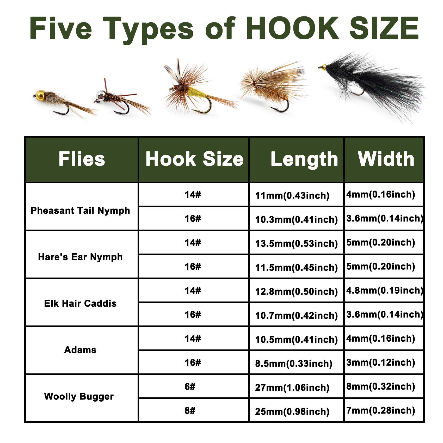 Aventik Trout Flies Set, 24PCS Nymph Dry Fly Streamer Collection for Trout Bass Salmon Freshwater Fishing