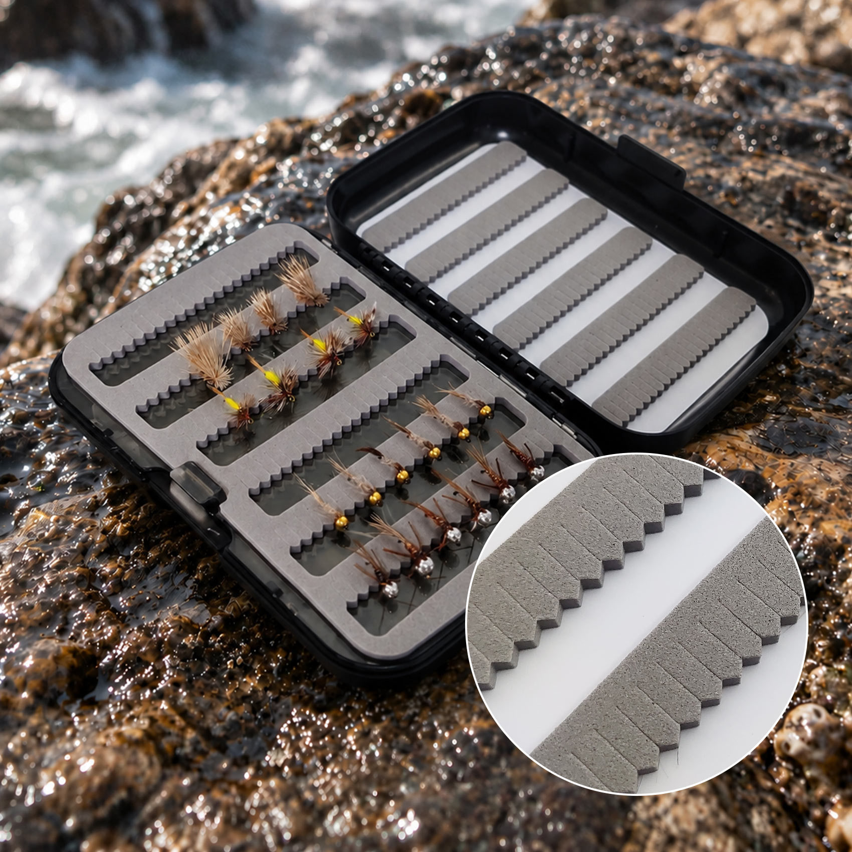 Aventik Trout Flies Set, 24PCS Nymph Dry Fly Streamer Collection for Trout Bass Salmon Freshwater Fishing