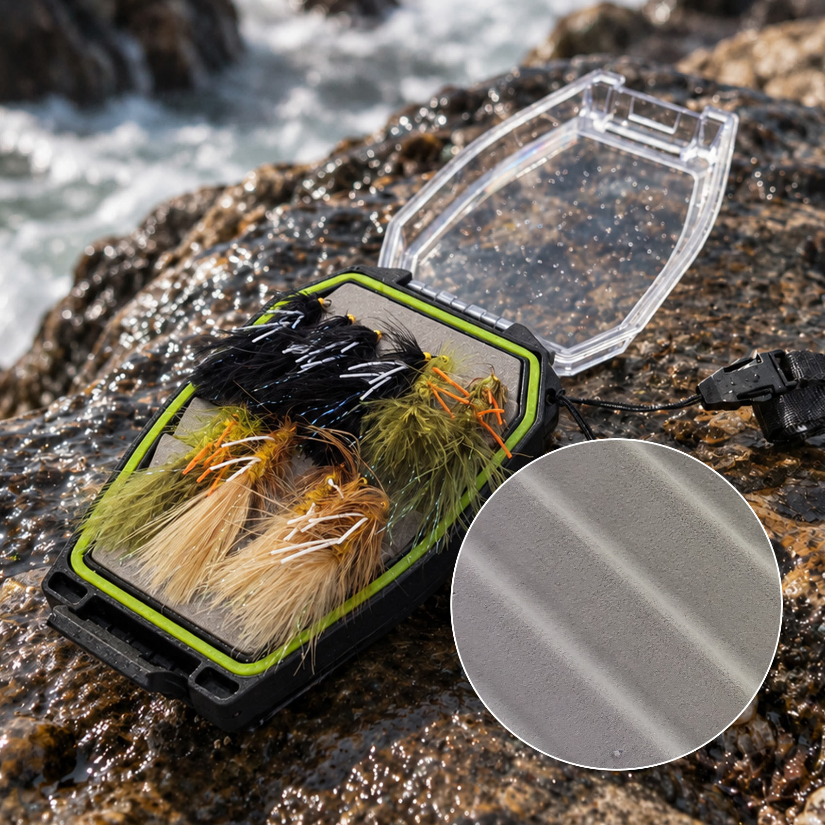 Aventik Woolly Bugger Flies Set, 24PCS Black Olive Yellow Fly Fishing Flies for Trout Bass Salmon Steelhead Fishing