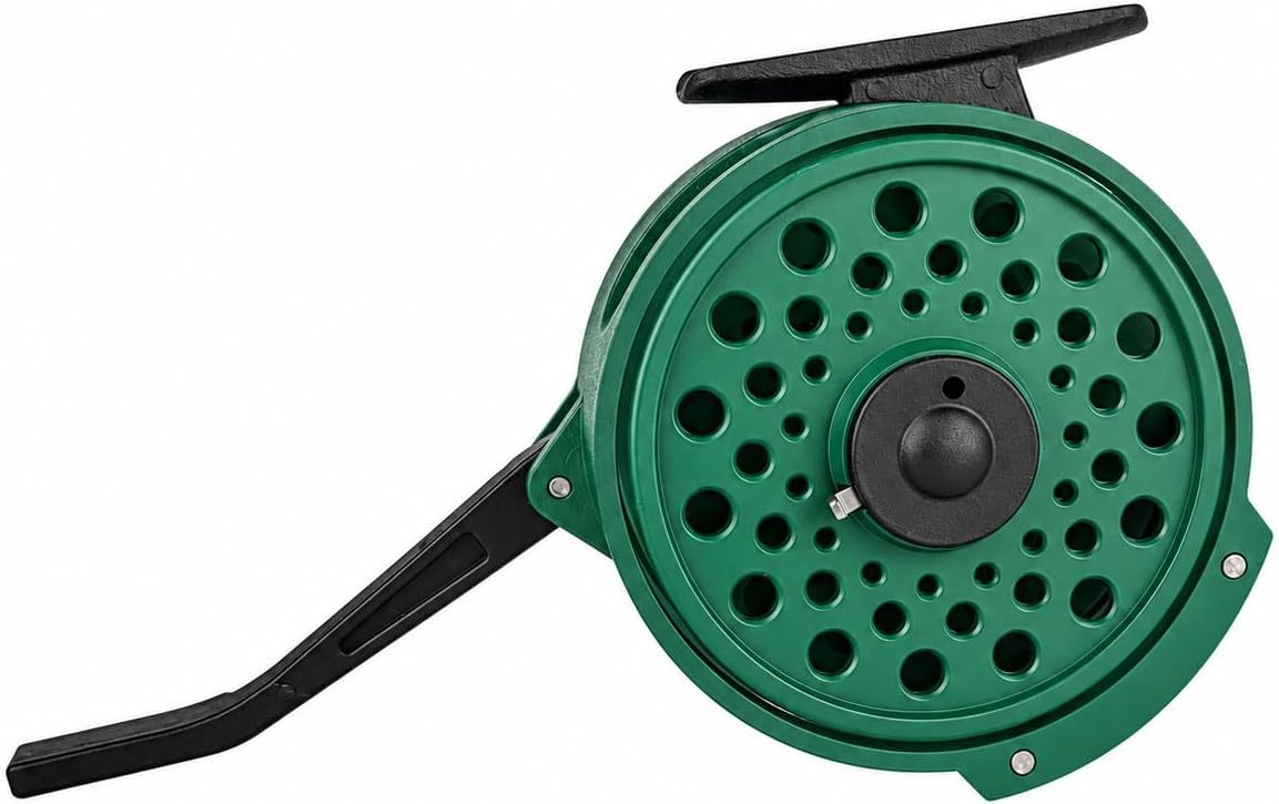 Aventik Semi-Automatic Fly Fishing Reel, Lightweight graphite, Ideal for nymph fishing and freshwater trout