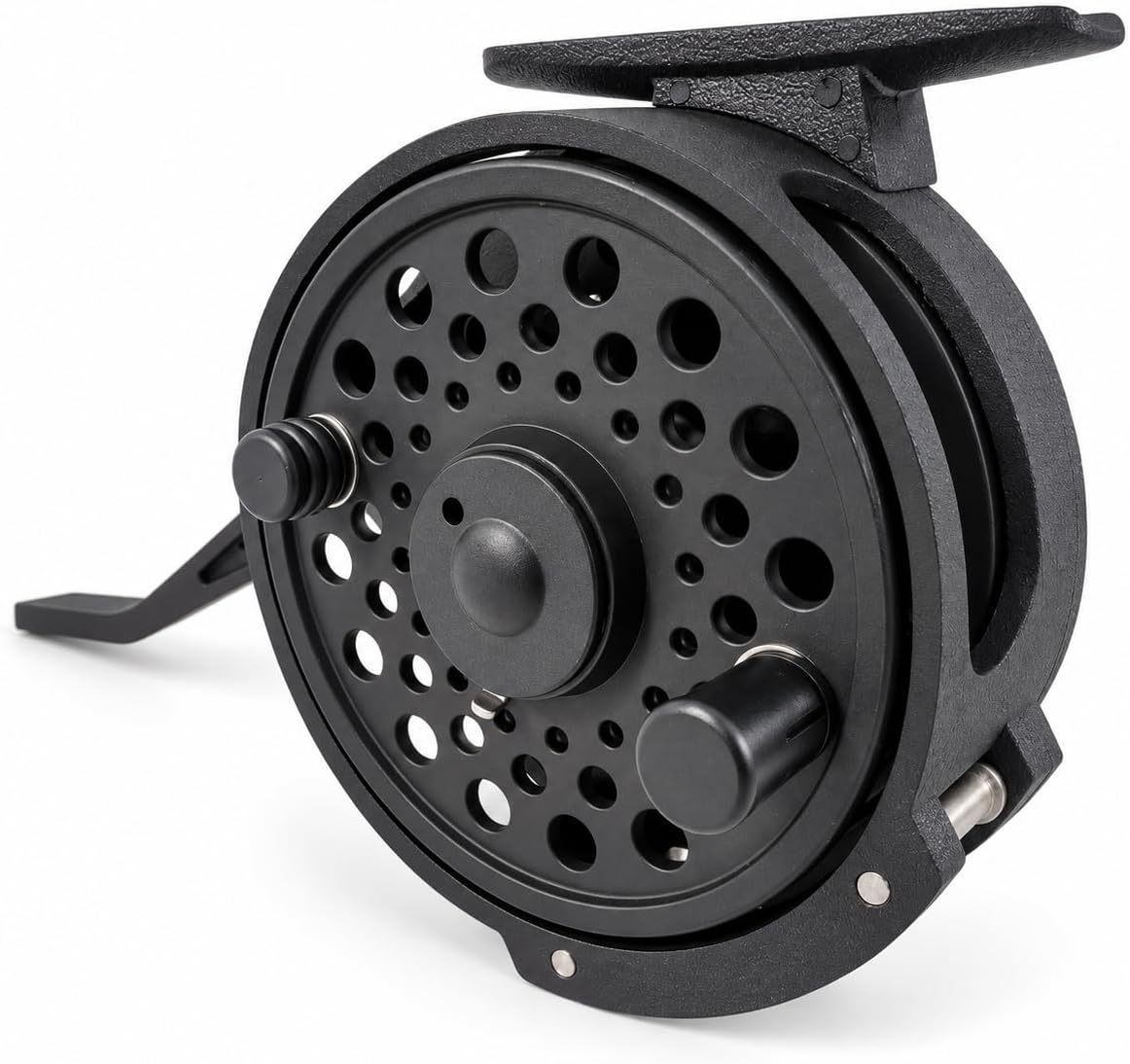 Aventik Semi-Automatic Fly Fishing Reel, Lightweight graphite, Ideal for nymph fishing and freshwater trout