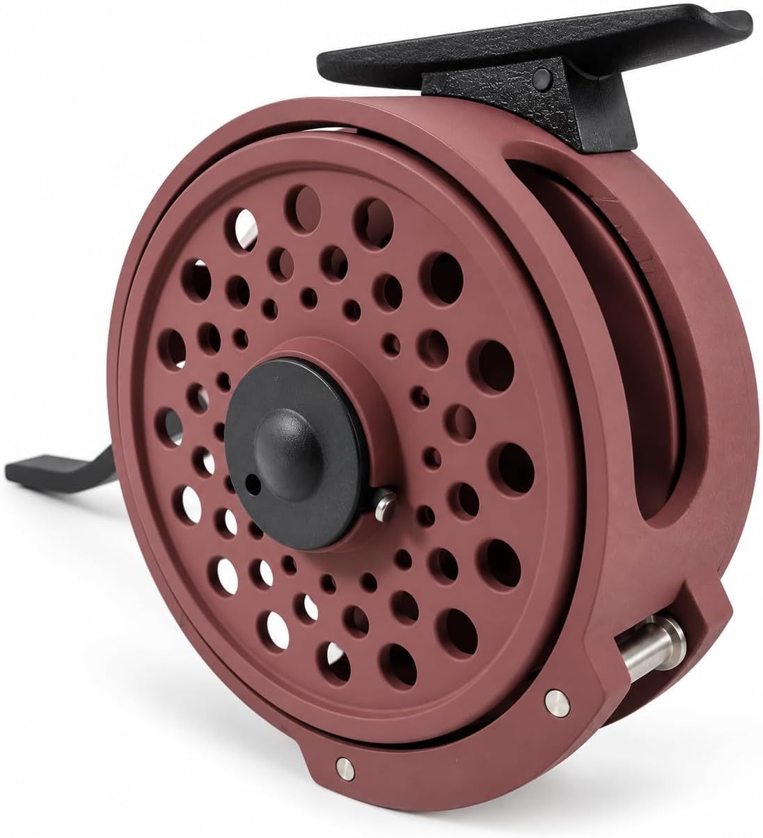 Aventik Semi-Automatic Fly Fishing Reel, Lightweight graphite, Ideal for nymph fishing and freshwater trout