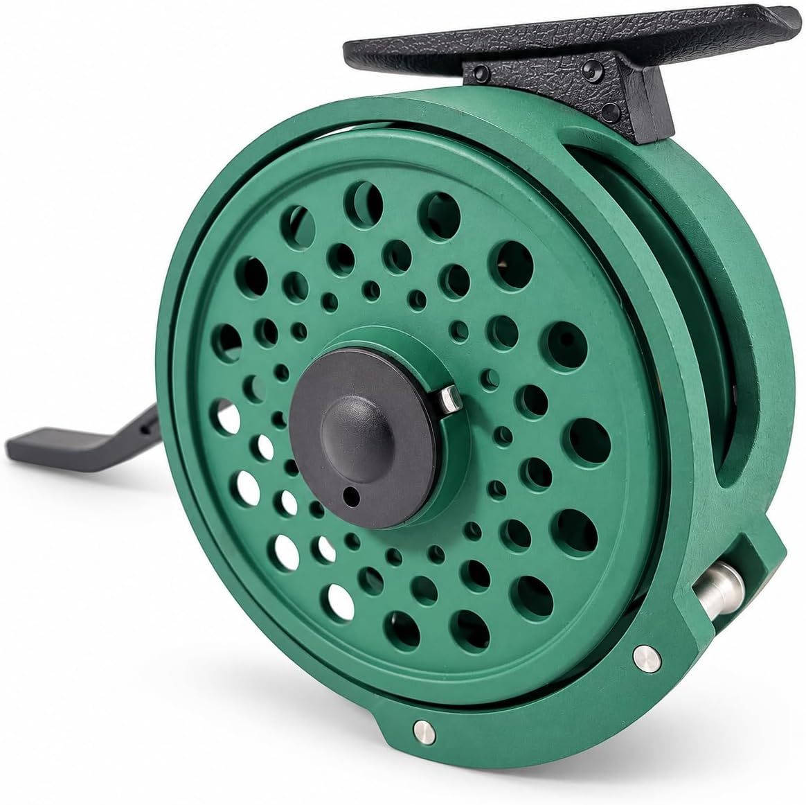Aventik Semi-Automatic Fly Fishing Reel, Lightweight graphite, Ideal for nymph fishing and freshwater trout