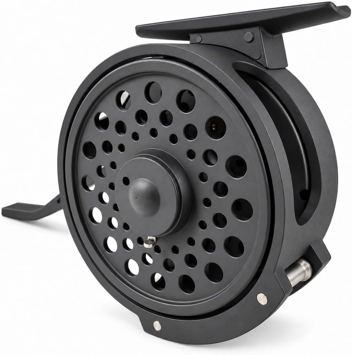 Aventik Semi-Automatic Fly Fishing Reel, Lightweight graphite, Ideal for nymph fishing and freshwater trout