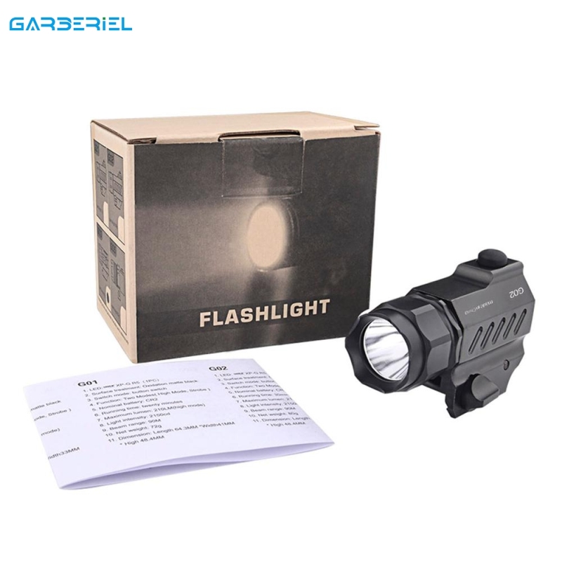 Garberiel Mounted Light 600 Lumens 2 Modes for Glock 17 19 21 22 30 43 48 etc.