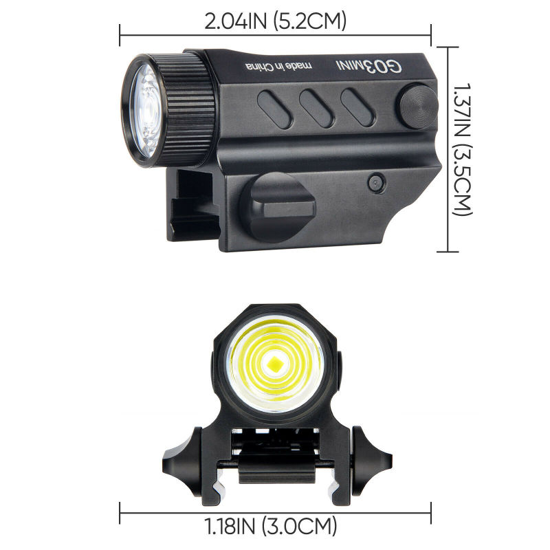 G03 Mini Led Flashlight with 2 CR123A Battery