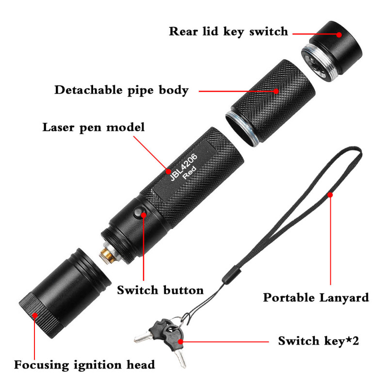 301 High Power 3 Color Red/Green/Blue Laser Pointer Pen